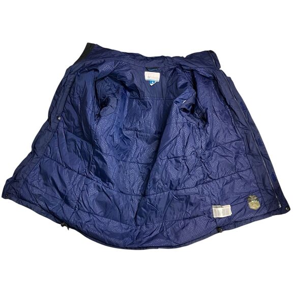 Columbia Jacket M Blue Waterproof Full Zip Active Outdoors Performance - Picture 5 of 13